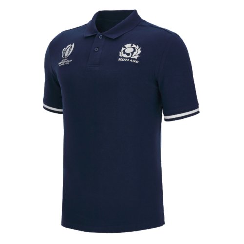 Scotland RWC 2023 Rugby Polo Shirt (Navy) - Kids