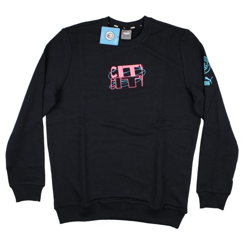 2023-2024 Man City FtblCore Graphic Crew Sweat (Navy)