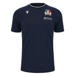 2023-2024 Italy Rugby Travel Player Shirt (Navy)