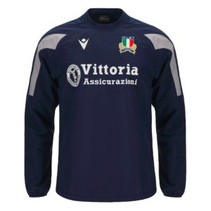 2023-2024 Italy Rugby Contact Top (Navy)