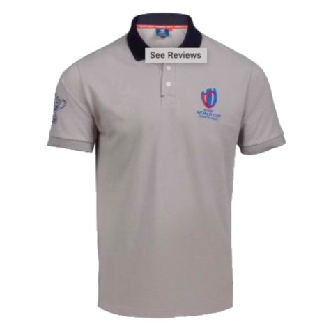 RWC 2023 Mens Logo Polo Shirt (Grey)