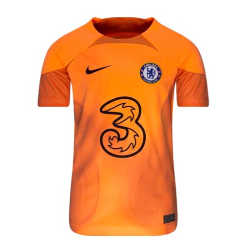 2022-2023 Chelsea Home Goalkeeper Shirt (Orange) - Kids