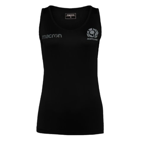 2023-2024 Scotland Rugby Training Singlet (Black) - Ladies