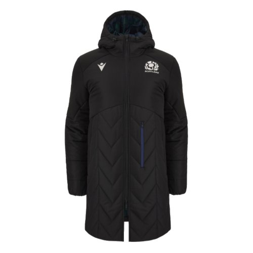 2023-2024 Scotland Rugby Stadium Parka Jacket (Black)