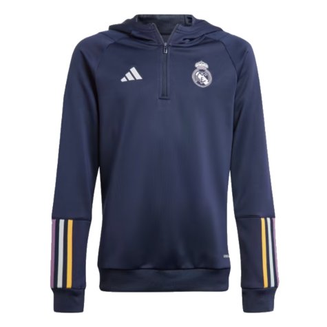 2023-2024 Real Madrid Hoody (Legend Ink) - Kids