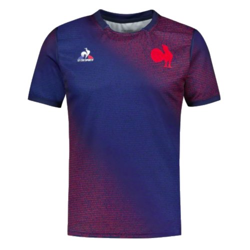 2023-2024 France Rugby PRO Pre-Match Shirt (Blue)