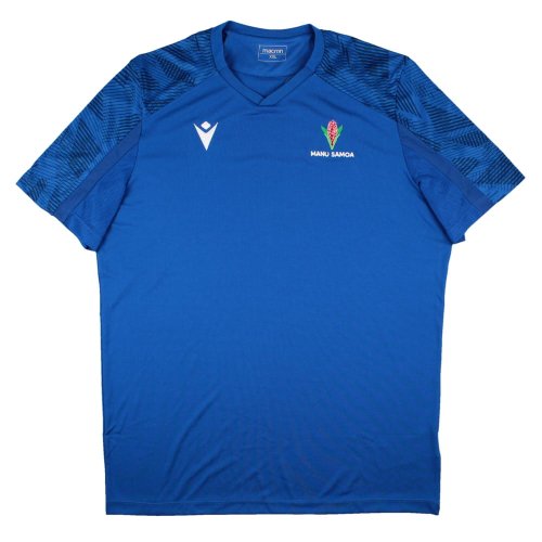 2023-2024 Samoa Rugby Poly Dry Shirt (Royal)