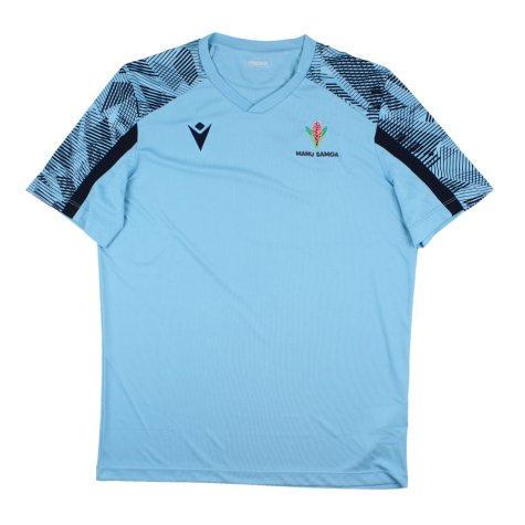 2023-2024 Samoa Rugby Poly Dry Shirt (Blue)