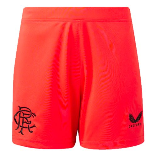 2023-2024 Rangers Away Goalleeper Shorts (Hot Coral) - Kids