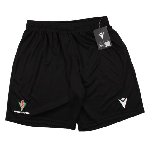 2023-2024 Samoa Rugby Light Training Shorts (Black)