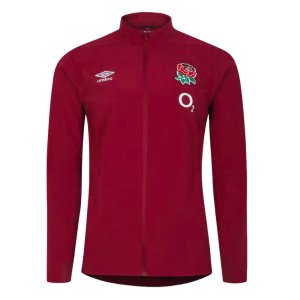 2023-2024 England Rugby Presentation Jacket (Tibetan Red)