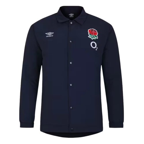 2023-2024 England Rugby Coach Jacket (Navy Blazer)