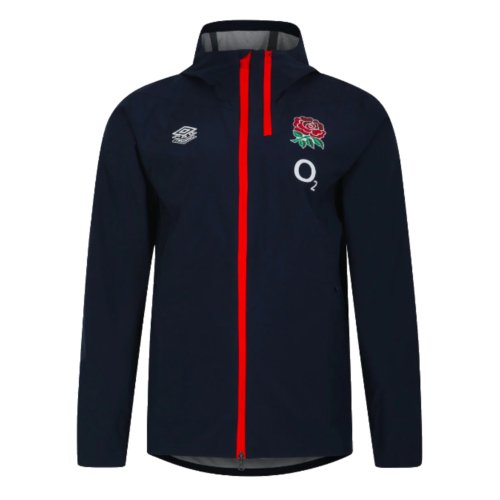 2023-2024 England Rugby Rain Jacket (Navy Blazer)