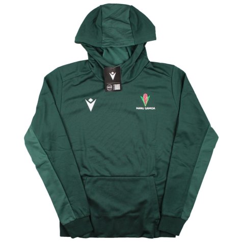 2023-2024 Samoa Rugby Travel Cotton Hooded Sweatshirt (Green)