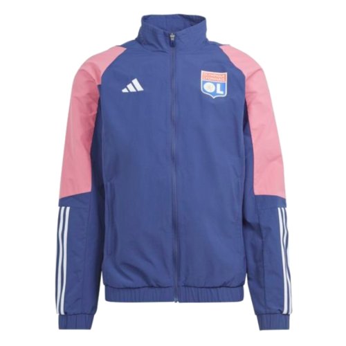 2023-2024 Olympique Lyon Presentation Jacket (Tech Indigo)