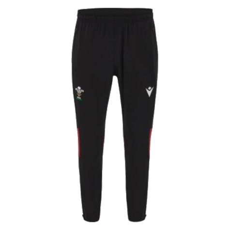 2023-2024 Wales Rugby WRU Fitted Track Pants (Black)