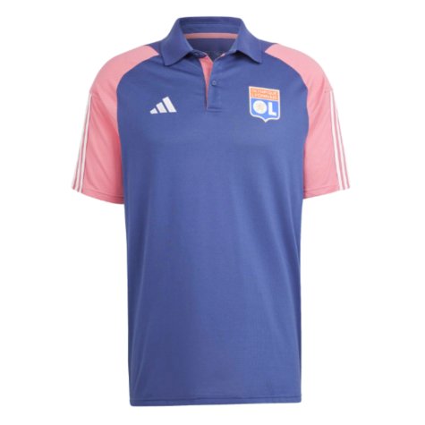 2023-2024 Olympique Lyon Polo Shirt (Tech Indigo)