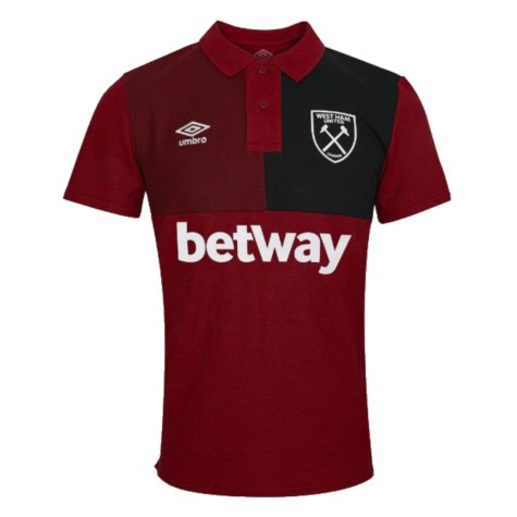 2023-2024 West Ham CVC Polo Shirt (Claret)