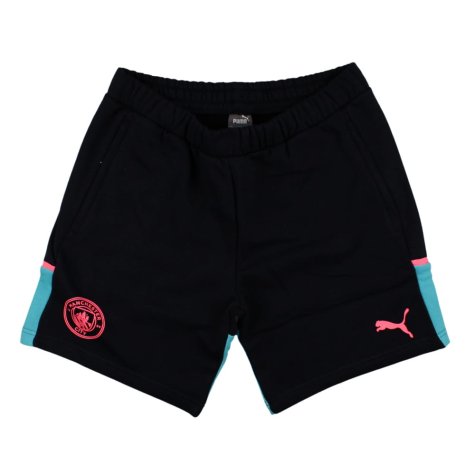 2023-2024 Man City Casuals Shorts (Dark Navy)