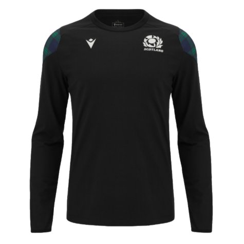 2023-2024 Scotland Rugby LS Travel Tee (Black)