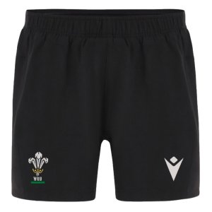 2023-2024 Wales Rugby Training Shorts (Black)