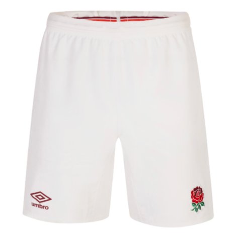 2023-2024 England Rugby Home Replica Shorts (White)