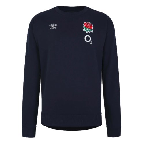 2023-2024 England Rugby Fleece Sweat (Nazy Blazer)