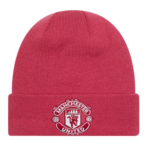 Manchester United Seasonal Cuff Beanie (Light Pink)