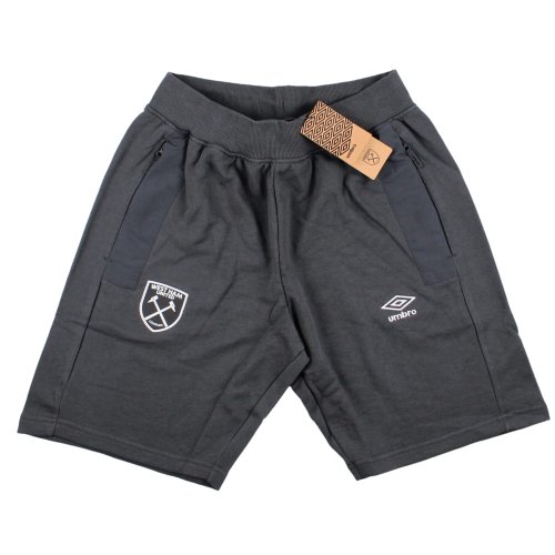 2023-2024 West Ham Fleece Shorts (Carbon)