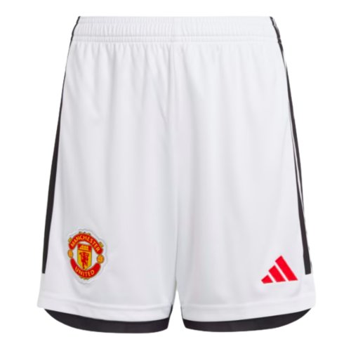 2023-2024 Man Utd Home Shorts (White) - Kids