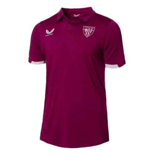 2023-2024 Athletic Bilbao Travel Polo Shirt (Magenta)