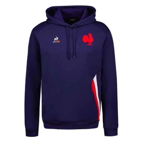 2023-2024 France Rugby Presentation Hoody (Blue)