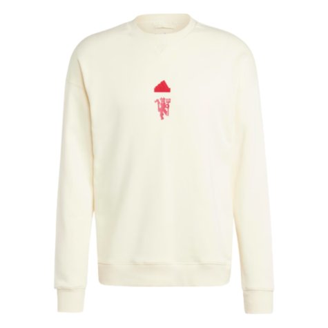 2023-2024 Man Utd Lifestyle Sweat (White)