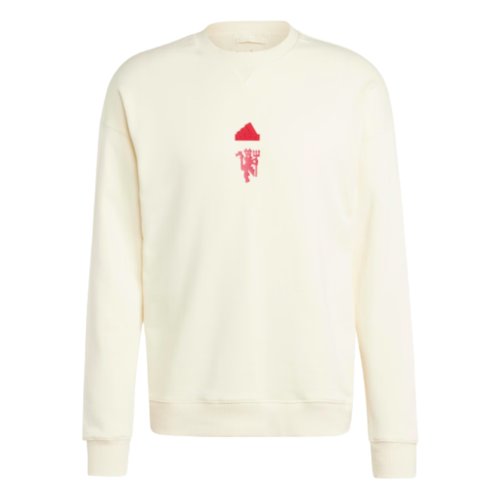 2023-2024 Man Utd Lifestyle Sweat (White)