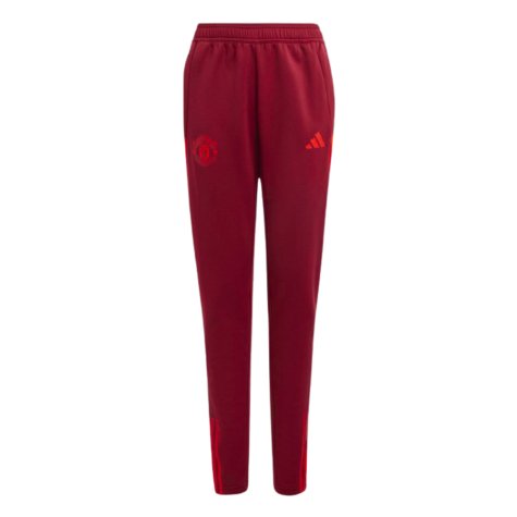 2023-2024 Man Utd EU Training Pants (Burgundy) - Kids