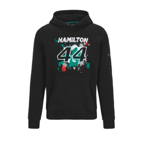 2023 Mercedes AMG Petronas Lewis 44 Hooded Sweat (Black)