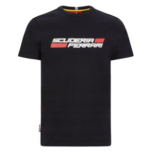 2023 Ferrari FW Mens Scuderia Logo Tee (Black)