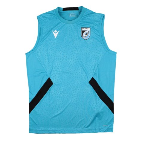 2023-2024 Cardiff Blues Rugby Training Vest (Aqua)