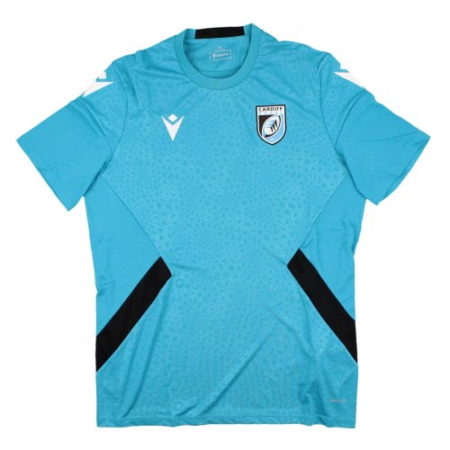 2023-2024 Cardiff Blues Rugby Training Poly Shirt (Aqua)