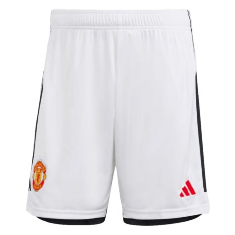 2023-2024 Man Utd Home Shorts (White)