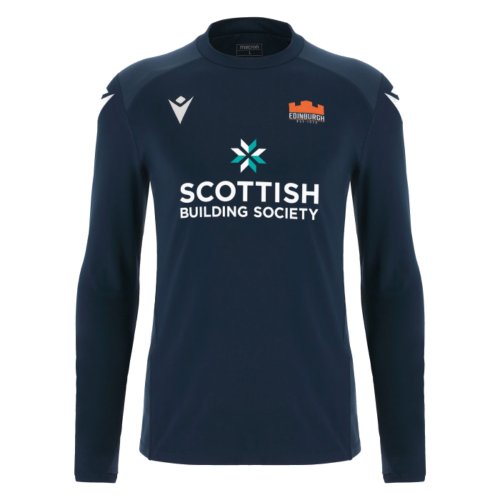 2023-2024 Edinburgh Rugby Training Player Poly Top (Navy)