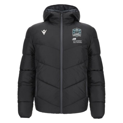 2023-2024 Glasgow Warriors Rugby Bomber Jacket (Black)