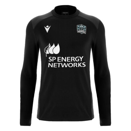 2023-2024 Glasgow Warriors Rugby Training Sweatshirt (Black)