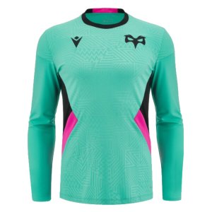 2023-2024 Ospreys Rugby Long Sleeve Training Tee (Turquoise)