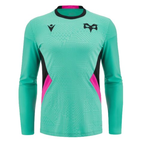 2023-2024 Ospreys Rugby Long Sleeve Training Tee (Turquoise)