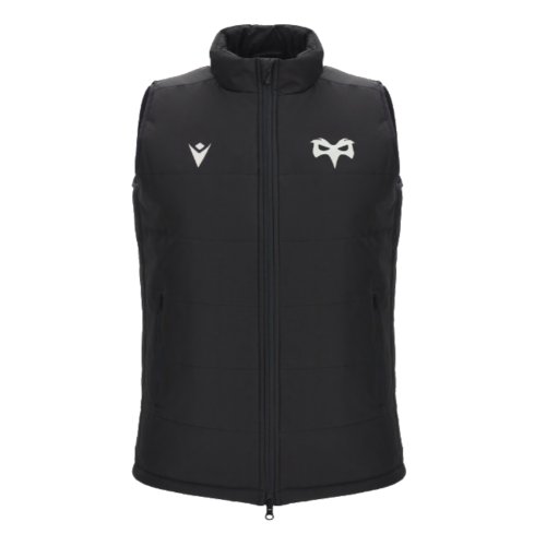 2023-2024 Ospreys Rugby Padded Gilet (Black)