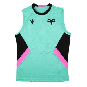 2023-2024 Ospreys Rugby Sleeveless Training Shirt (Turquoise)