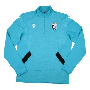 2023-2024 Cardiff Blues Rugby Half Zip Training Top (Aqua)