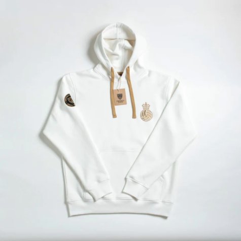 Madrid Corona Retro Football Hoodie (White)