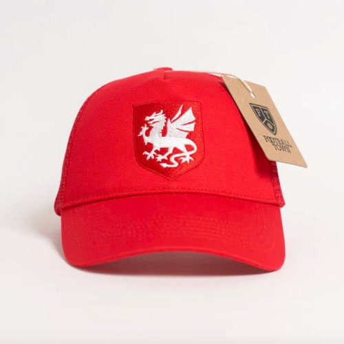 Wales The Dragon Football Trucker Hat (Red)